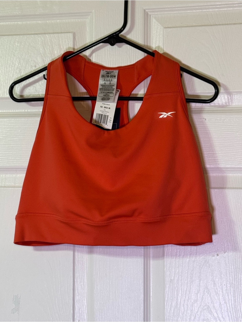 Reebok Women's Red High-Neck Training Sports Bra